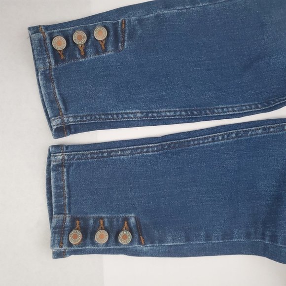 Zara Basic Denim Distressed Skinny Jeans 8 - Picture 7 of 8